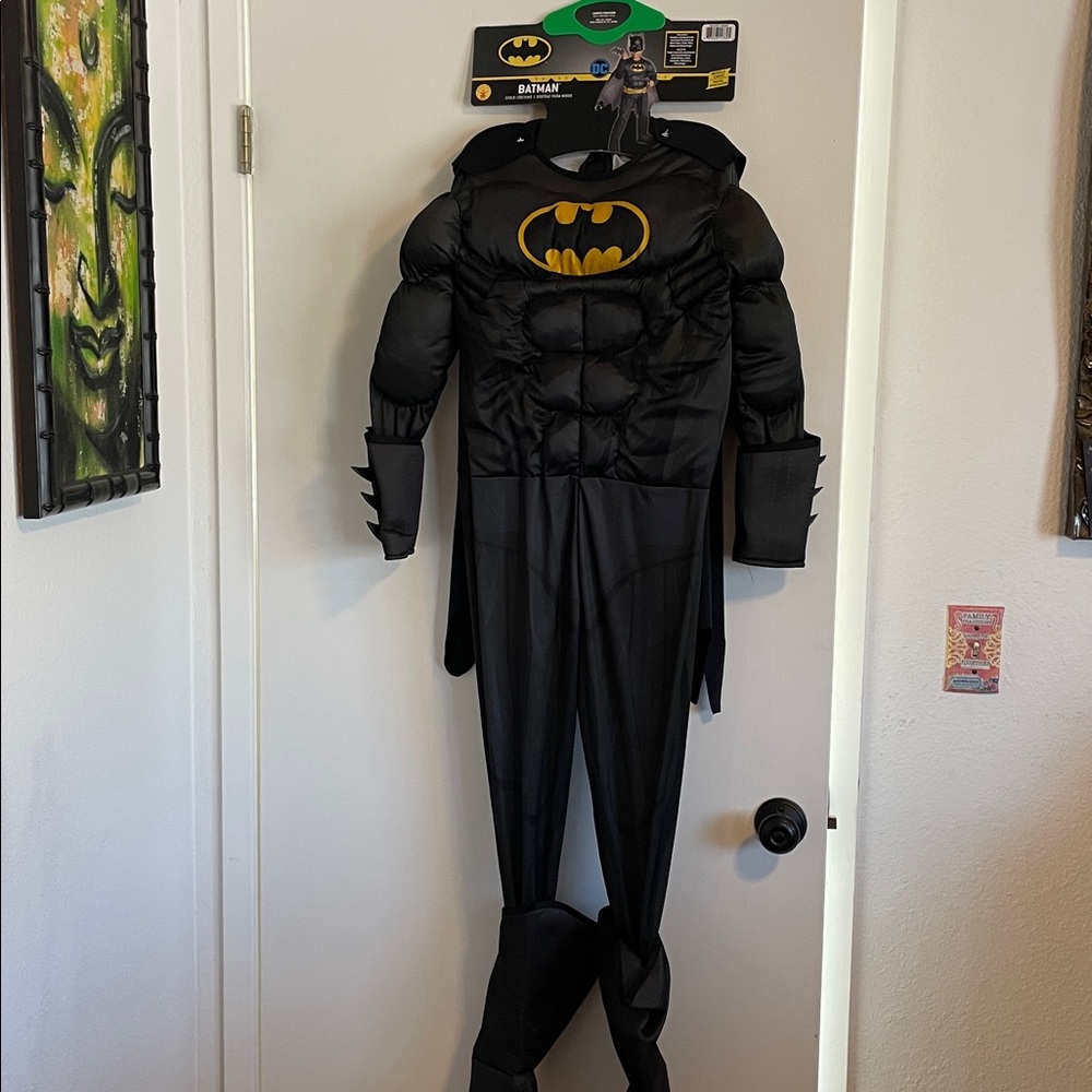 NEW Batman Superhero Kids Costume size 10-12